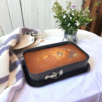 Форма для торта, ПРЯМОУГОЛЬНАЯ ПЛИТКА ДЛЯ ТОРТА, 35x24 мм С ПОДНОСЕМ