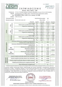 Piec Kocioł Kotły HOTMAX Technix LUX 12 kW SV300 PELLET MAX OPCJA OSZCZĘDNY