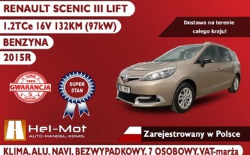 Renault Grand Scenic II 2015 Renault Grand Scenic 7-Osobowy, Bezwypadkowy, Klima, Navi, Alu, Zarejestro, zdjęcie 2