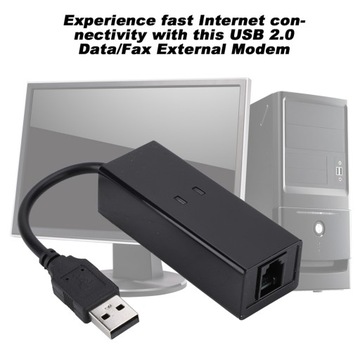 Внешний телефонный модем USB 56K с факсом