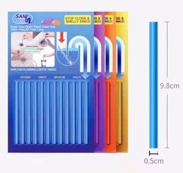 ЧИСТЯЩИЕ ПАЛОЧКИ ДЛЯ СЛИВА И ПРОЧИНКИ ТРУБ