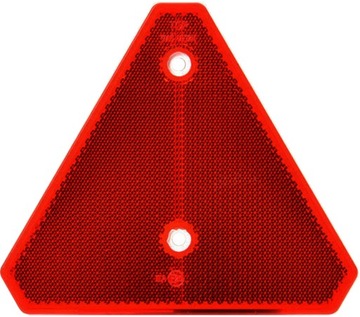 TROJKAT ODBLASKOWY TYLNY CZERWONY NA SRUBY WAŚ