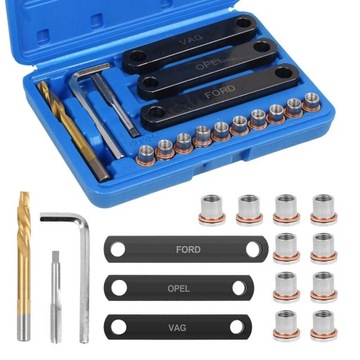 ZESTAW DO NAPRAWY GWINTÓW ZACISKÓW HAMULCOWYCH 16SZT