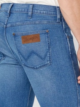 Męskie spodnie jeansowe proste Wrangler GREENSBORO W34 L30