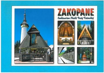 ZAKOPANE SANKTUARIUM MATKI BOSKIEJ FATIMSKIEJ TATRY POCZTÓWKA LATA 2000