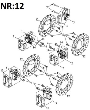 TARCZA HAMULCOWA Quad ACCESS 750i OEM!