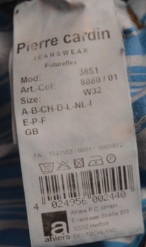 Zwężane jeansy Pierre Cardin 32 pas 126cm