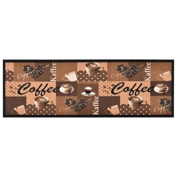vidaXL Kuchenny dywanik podłogowy Coffee, brązowy, 60x300 cm