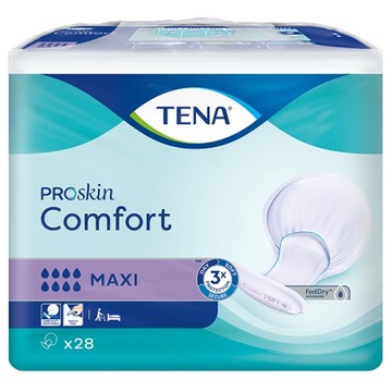 Анатомические подгузники TENA Comfort Maxi, 28 шт.