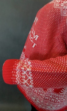 Sweter czerwono biały świąteczny Sheego roz. 56/58