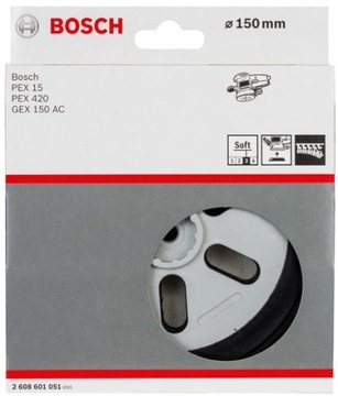 Bosch 2608601051 talerz szlifierski dysk z rzepem 150mm miękki soft