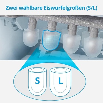 Ледогенератор 2 размера 12 кг/24 часа 2,2 л