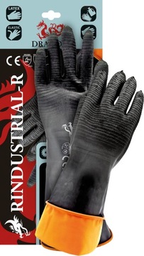 длинные перчатки из грубой резины 35см INDUSTRIA 11