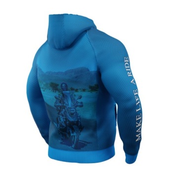 РОЗА ВЕТРОВ — МОТОЦИКЛОВАЯ ТОЛСТОВКА С КАПЮШОНОМ — BMW GS MAKE LIF A RIDE