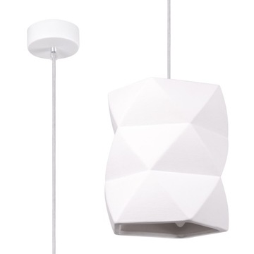 Lampa wisząca ceramiczna JAGO zwis sufitowy idealny do jadalni nad stół led