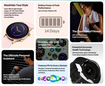 SMARTWATCH ZEBLAZE BTALK 2 LITE — ПЕРСОНАЛЬНЫЙ ТЕЛЕФОННЫЙ ПОМОЩНИК ДЛЯ ФИТНЕСА, ЗДОРОВЬЯ