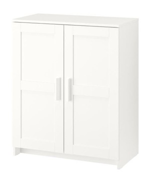 BIAŁA SZAFKA KOMODA Z DRZWIAMI IKEA BRIMNES