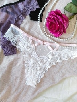 ТРУСИКИ КРУЖЕВНЫЕ ЖЕНСКИЕ, СТРИНГИ С СЕРДЦЕМ