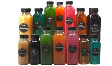 Butelka butelki plastikowe PET na sok przyprawy 500ml 30 sztuk + etykiety