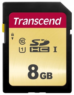 TRANSCEND 500S 8 GB SD SDHC 95MBs UHS-I U1 CLS 10