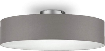 Okrągła lampa sufitowa z kloszem z tkaniny 40 cm