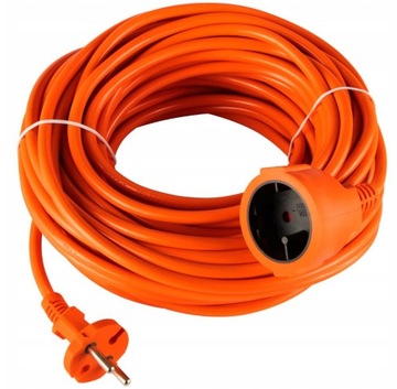 PRZEDŁUŻACZ OGRODOWY GRUBY 2 x 1,5mm 20m BUDOWLANY