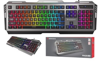 OUTLET Klawiatura GENESIS Rhod 420 RGB Wodoodporna