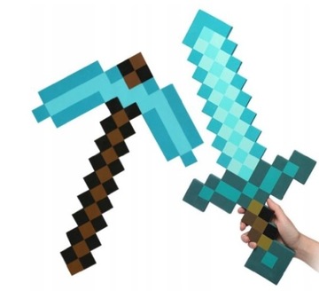 Minecraft diamentowy miecz + kilof zabawka figurka