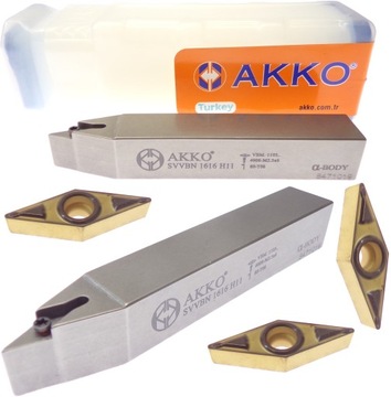 NÓŻ TOKARSKI SVVBN 1616 H11 AKKO +3 PŁYTKI VB 1103