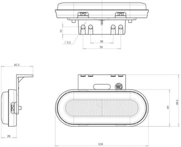 СВЕТОДИОДНЫЙ ПЕРЕДНИЙ ГАБАРИТНЫЙ ФОНАРЬ WAŚ 1401 СВЕТОДИОДНЫЙ ФОНАРЬ