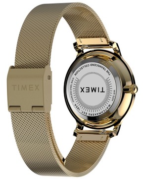 Zegarek damski złoty na bransolecie TIMEX elegancki modny + bransoletka