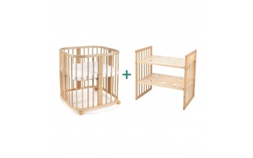 ДЕТСКАЯ КРОВАТЬ, натуральное дерево бук, МНОГОФУНКЦИОНАЛЬНАЯ 7в1 + матрас