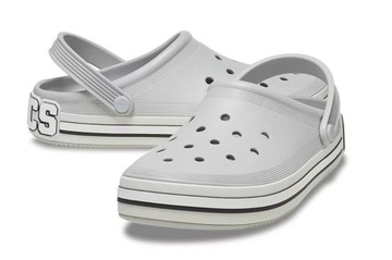 Crocs 209651-1FT Off Court Logo Clog szare klapki Crocsy W8 38-39