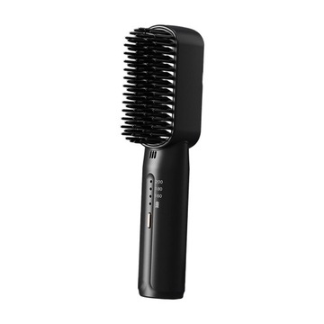 Многофункциональный беспроводной выпрямитель для волос с 3 регулируемыми черными насадками
