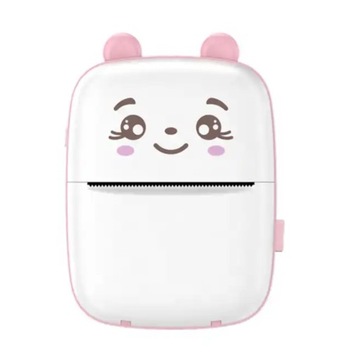 МИНИ ПОРТАТИВНЫЙ ТЕРМОПРИНТЕР ДЛЯ ДЕТЕЙ КОШКА ДРУКУЗЬ + РУЛОН 6 ШТ.