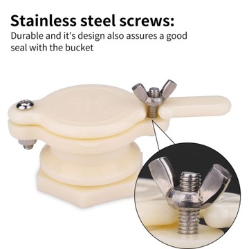 КЛАПАН ДЛЯ МЕДА С БОЛЬШИМ ОТВЕРСТИЕМ ДЛЯ СЕТРИФИКАТОРА ДЛЯ ВЕДРА 40 ММ