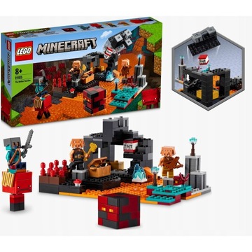 LEGO MINECRAFT KLOCKI BASTION W NETHERZE FIGURKI PIGLINY TWIERDZA W PIEKLE