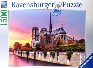 RAVENSBURGER 1500 EL. MALOWNICZE NOTRE DAME PUZZLE