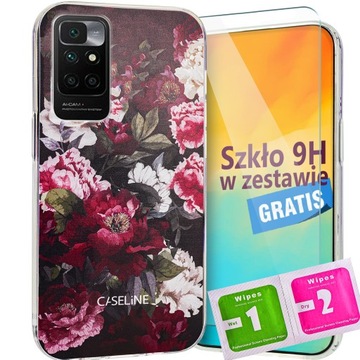 Etui obudowa do Xiaomi Redmi 10 case guma silikon wzory + szkło