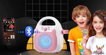 НАБОР ДЛЯ КАРАОКЕ С МИКРОФОНОМ И ДИНАМИКОМ BLUETOOTH