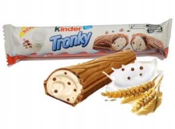 Батончики Kinder Tronky Молочный шоколад с начинкой Вафли 18гх5