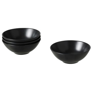 IKEA FARGKLAR Miska Matowy ciemnoszary 16 cm 4 szt