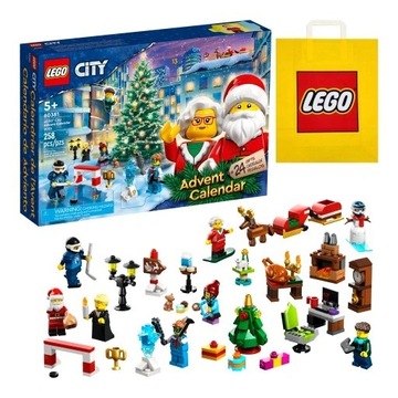 LEGO City - Kalendarz Adwentowy 2023 r. (60381) + Torba Prezentowa