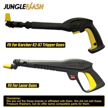 Поворотная насадка омывателя Karcher K желтого цвета.