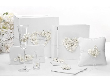 Денежный футляр - Белый - Цветы - 10,5 x 19,5 см