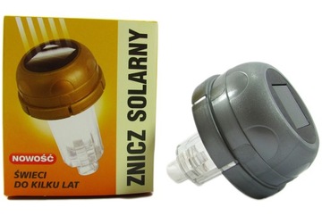 Kapturek znicz solarny przykrywka srebrny 72mm