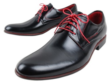 Ekskluzywne skórzane buty wizytowe 4974 nr 42