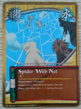 Karta Naruto CCG Jutsu Spider Web Net - J-183