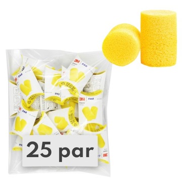 Zatyczki Stopery do uszu 3M Ear Classic 25 par