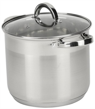 Garnek Stalowy Rossner z pokrywką 12 L Stok Pot